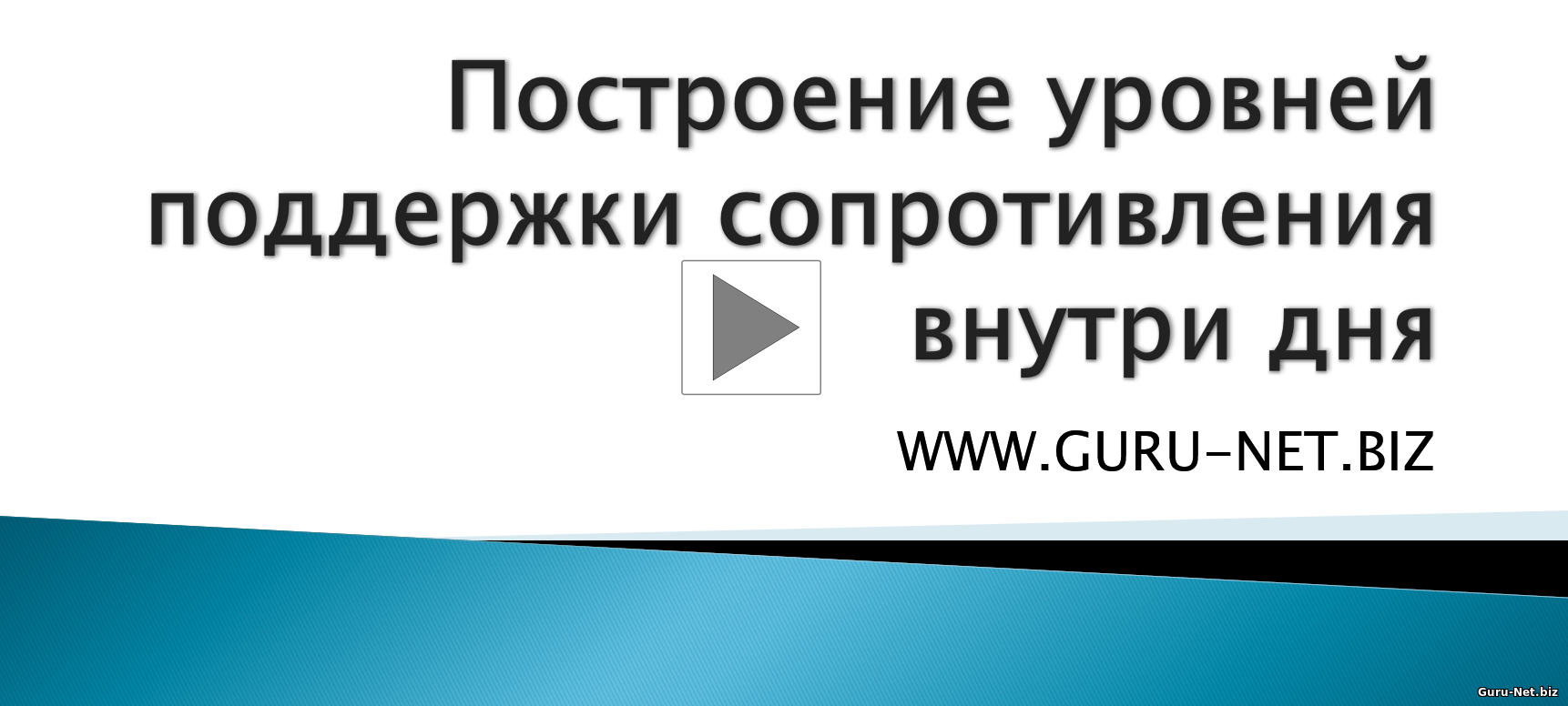 Построение уровней поддержки сопротивления внутри дня